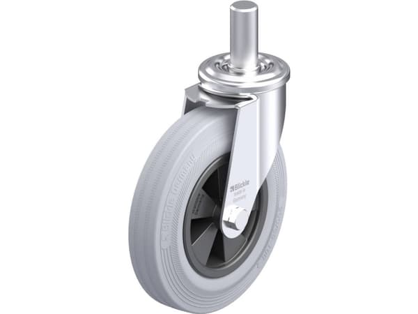 Blickle 654137 LEZ-VPP 200G-27-SG Teräksinen kääntöpyörä Pyörän halkaisija: 200 mm Kantavuus (max.): 205 kg 1 kpl