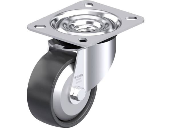 Blickle 658609 LE-PP 80R-FA Teräksinen kääntöpyörä Pyörän halkaisija: 80 mm Kantavuus (max.): 120 kg 1 kpl