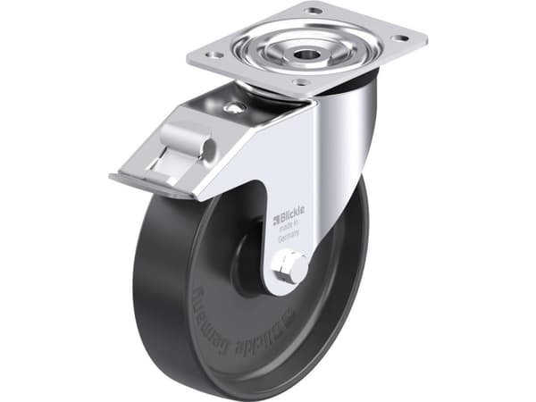 Blickle 666156 L-PP 200R-FI Teräksinen kääntöpyörä Pyörän halkaisija: 200 mm Kantavuus (max.): 400 kg 1 kpl