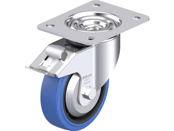 Blickle 750345 LK-POEV 125KA-3-FI-SB-FA Ohjauspyörä terästä Pyörän halkaisija: 125 mm Kantavuus (max.): 250 kg 1 kpl