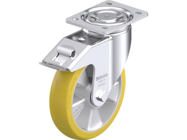 Blickle 846833 LH-ALTH 200K-FI-CO Teräksinen kääntöpyörä Pyörän halkaisija: 200 mm Kantavuus (max.): 800 kg 1 kpl