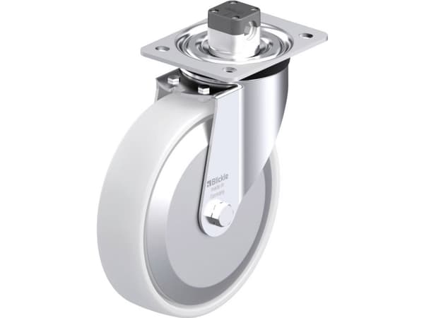 Blickle 852642 L-PO 200G-CS11-FA Teräksinen kääntöpyörä Pyörän halkaisija: 200 mm Kantavuus (max.): 400 kg 1 kpl
