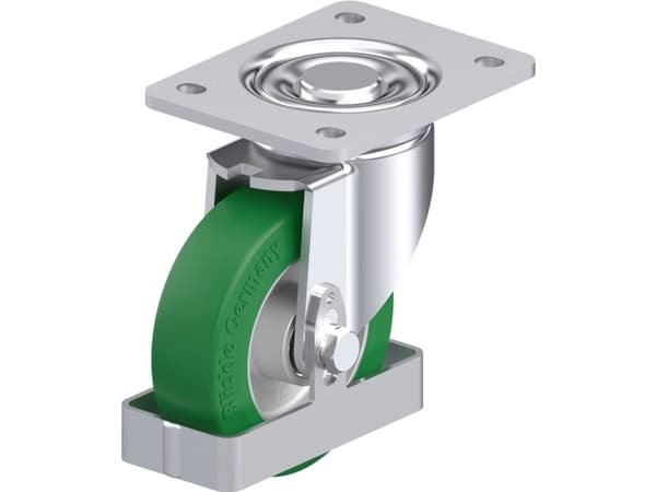 Blickle 890117 LH-ALST 125K-3-FS Teräksinen kääntöpyörä Pyörän halkaisija: 125 mm Kantavuus (max.): 370 kg 1 kpl.