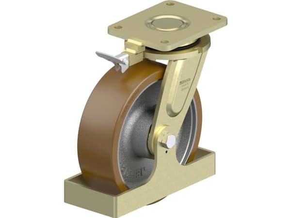 Blickle 909080 LS-GB 252K-RI4-FS Raskaan sarjan kääntyvä pyörä Pyörän halkaisija: 250 mm Kantavuus (max.): 1800 kg 1 kpl