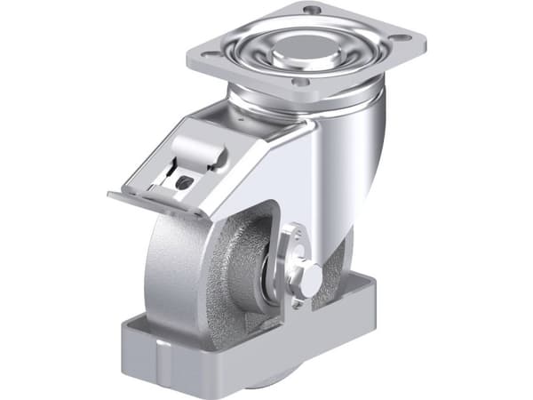 Blickle 912417 LH-G 125K-1-FI-FS Teräksinen kääntöpyörä Pyörän halkaisija: 125 mm Kantavuus (max.): 450 kg 1 kpl