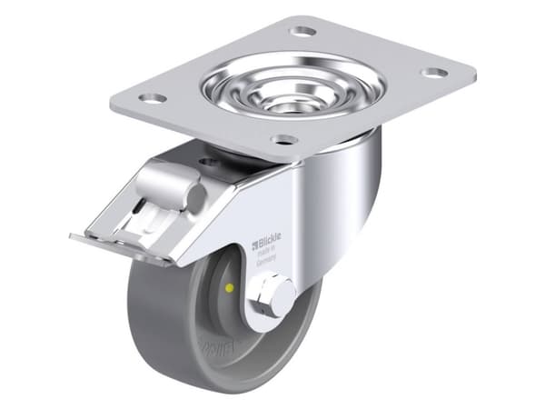Blickle 925062 LK-PO 100KA-3-FI-ELS Teräksinen kääntöpyörä Pyörän halkaisija: 100 mm Kantavuus (max.): 280 kg 1 kpl