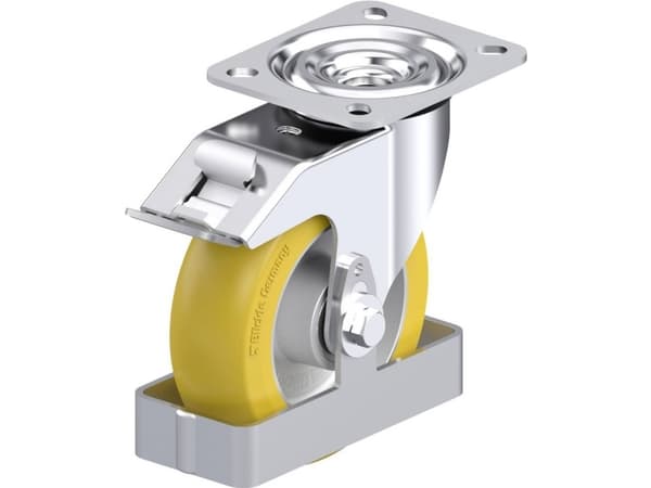 Blickle 931201 L-ALTH 125K-FI-CO-FS Teräksinen kääntöpyörä Pyörän halkaisija: 125 mm Kantavuus (max.): 250 kg 1 kpl