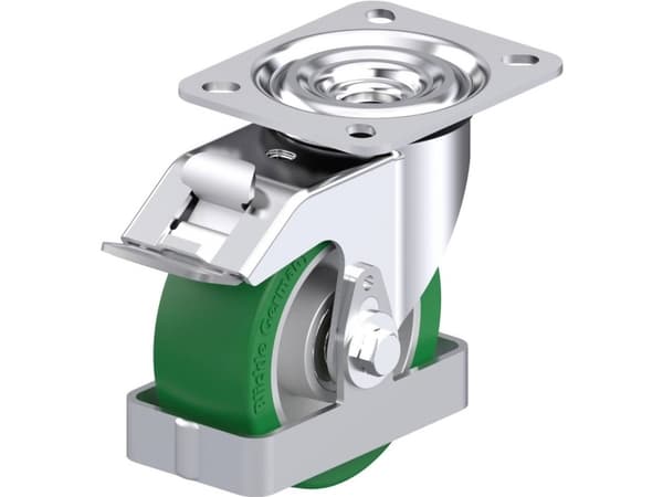 Blickle 931530 L-ALST 100K-FI-FS Teräksinen kääntöpyörä Pyörän halkaisija: 100 mm Kantavuus (max.): 250 kg 1 kpl