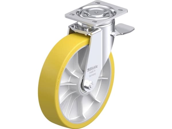 Blickle 936711 LH-ALTH 252K-ST Teräksinen kääntöpyörä Pyörän halkaisija: 250 mm Kantavuus (max.): 900 kg 1 kpl