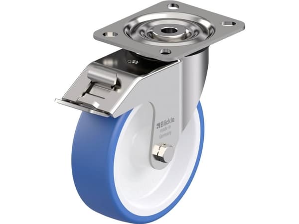 Blickle 937261 LX-POTHS 125G-FI Ohjauspyörä ruostumatonta terästä Pyörän halkaisija: 125 mm Kantavuus (max.): 250 kg 1 kpl