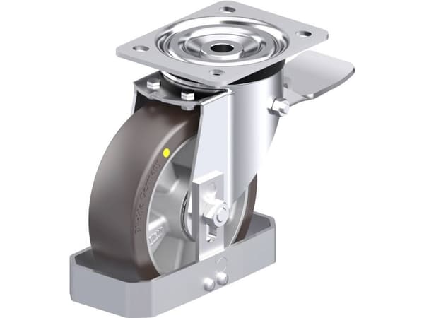 Blickle 939154 L-ALST 160K-ST-AS-FS Ohjauspyörä terästä Pyörän halkaisija: 160 mm Kantavuus (max.): 400 kg 1 kpl