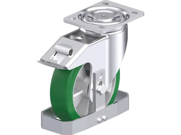 Blickle 939233 LH-ALST 180K-FI-FS Ohjauspyörä terästä Pyörän halkaisija: 180 mm Kantavuus (max.): 670 kg 1 kpl
