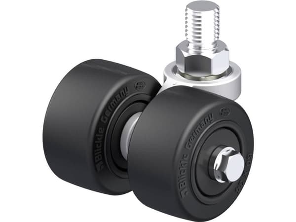 Blickle 941843 LD-POEV 60KF Kaksoiskompakti kääntyvä pyörä Pyörän halkaisija: 60 mm Kantavuus (max.): 240 kg 1 kpl