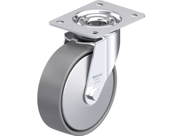 Blickle 946636 LE-PO 160G-ELS-FA Teräksinen kääntöpyörä Pyörän halkaisija: 160 mm Kantavuus (max.): 300 kg 1 kpl