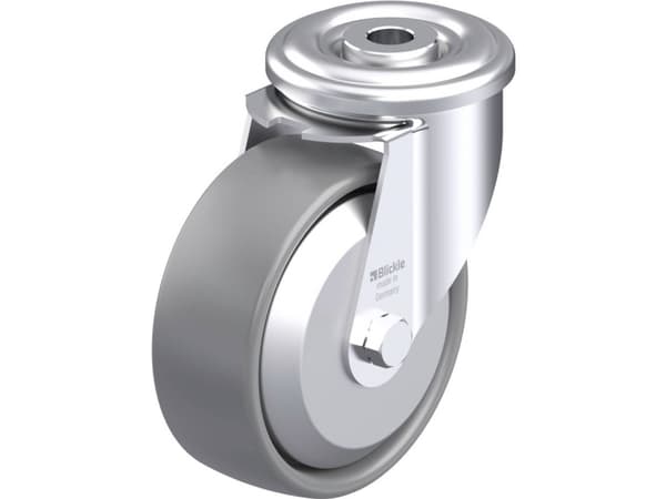 Blickle 946646 LER-PO 100G-ELS-FA Teräksinen kääntöpyörä Pyörän halkaisija: 100 mm Kantavuus (max.): 150 kg 1 kpl