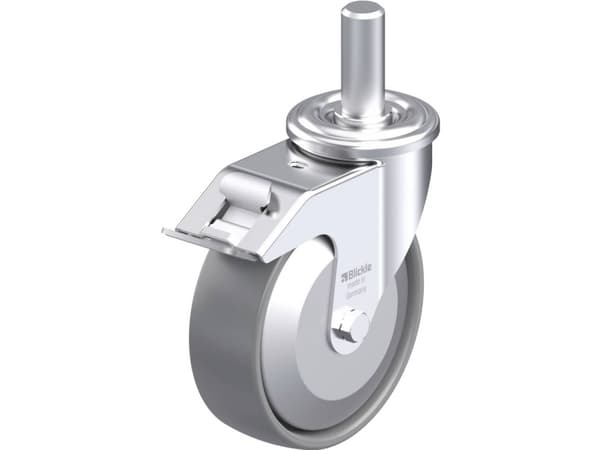 Blickle 946663 LEZ-PO 125G-FI-ELS-FA Styrehjul i stål Hjuldiameter: 125 mm Bæreevne (maks.): 150 kg 1 stk