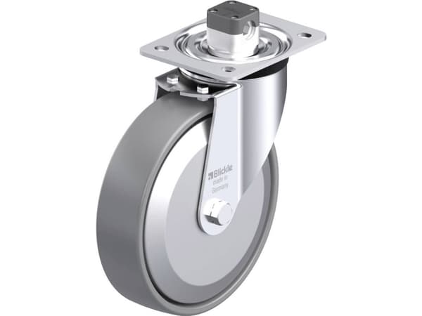 Blickle 946876 L-PO 200G-CS11-ELS-FA Teräksinen kääntöpyörä Pyörän halkaisija: 200 mm Kantavuus (max.): 400 kg 1 kpl