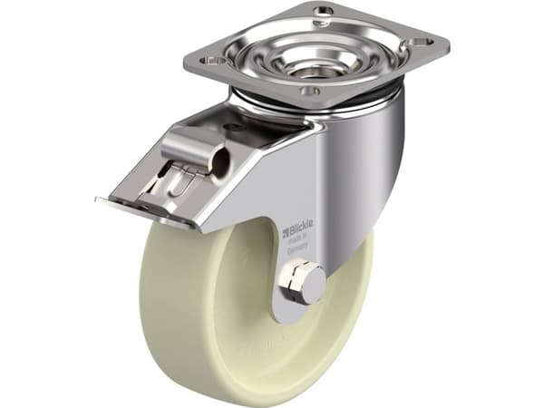 Blickle 940383 LIKX-POH 125G-1-FI Kuumuutta kestävä ohjauspyörä ruostumattomasta teräksestä Pyörän halkaisija: 125 mm Kantavuus (max.): 300 kg 1 kpl