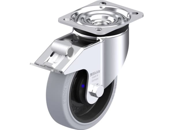 Blickle 945770 LK-POEV 125XKA-1-FI-SG Ohjauspyörä terästä Pyörän halkaisija: 125 mm Kantavuus (max.): 250 kg 1 kpl