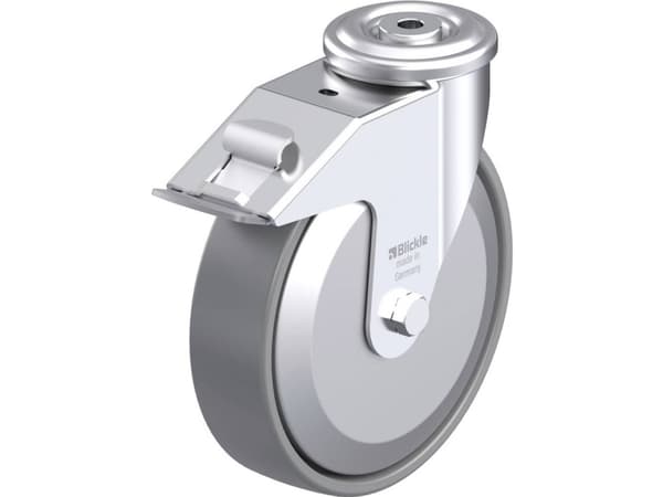 Blickle 946655 LER-PO 200G-FI-ELS-FA Teräksinen kääntöpyörä Pyörän halkaisija: 200 mm Kantavuus (max.): 300 kg 1 kpl