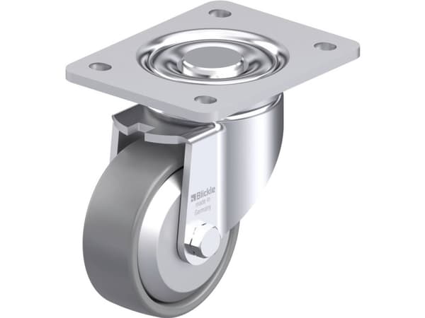 Blickle 946696 LH-PO 100KA-3-ELS-FA Teräksinen kääntöpyörä Pyörän halkaisija: 100 mm Kantavuus (max.): 280 kg 1 kpl