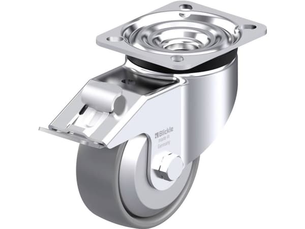 Blickle 946779 LK-PO 100G-1-FI-ELS-FA Styrehjul i stål Hjuldiameter: 100 mm Bæreevne (maks.): 280 kg 1 stk
