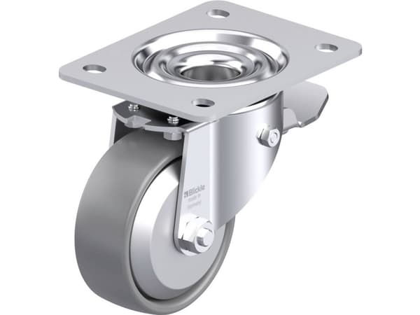 Blickle 946783 LK-PO 100G-3-ST-ELS-FA Teräksinen kääntöpyörä Pyörän halkaisija: 100 mm Kantavuus (max.): 280 kg 1 kpl