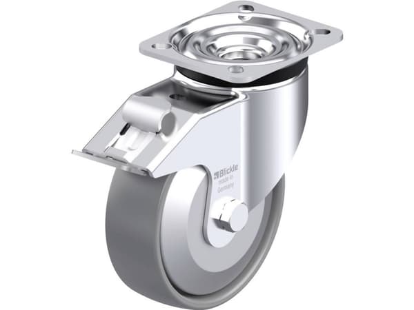 Blickle 946791 LK-PO 125G-1-FI-ELS-FA Teräksinen kääntöpyörä Pyörän halkaisija: 125 mm Kantavuus (max.): 300 kg 1 kpl