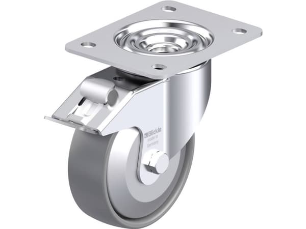 Blickle 946794 LK-PO 125G-3-FI-ELS-FA Teräksinen kääntöpyörä Pyörän halkaisija: 125 mm Kantavuus (max.): 300 kg 1 kpl