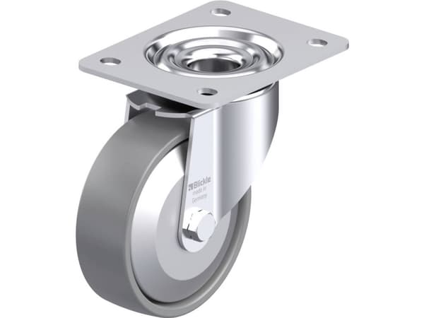 Blickle 946799 LK-PO 125KA-3-ELS-FA Teräksinen kääntöpyörä Pyörän halkaisija: 125 mm Kantavuus (max.): 300 kg 1 kpl
