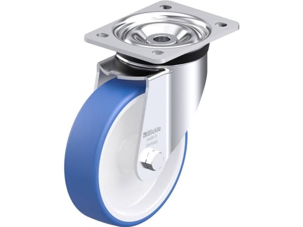 Blickle 947583 LK-POTHS 160G Teräksinen kääntöpyörä Pyörän halkaisija: 160 mm Kantavuus (max.): 400 kg 1 kpl