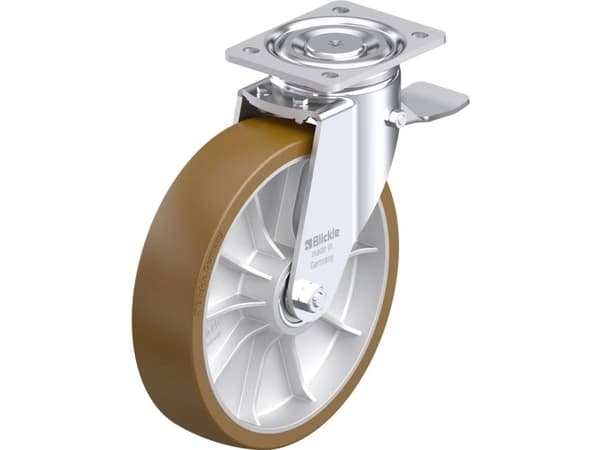 Blickle 942194 LH-ALB 252K-ST Teräksinen kääntöpyörä Pyörän halkaisija: 250 mm Kantavuus (max.): 900 kg 1 kpl