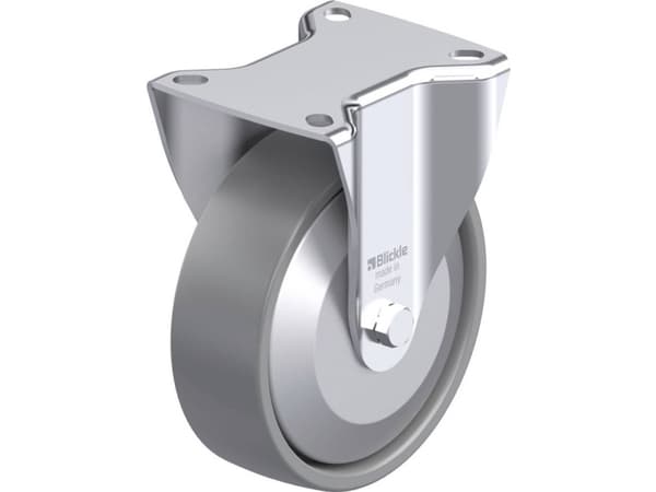 Blickle 946609 B-PO 125KA-ELS-FA Kiinteä teräspyörä Pyörän halkaisija: 125 mm Kantavuus (max.): 250 kg 1 kpl