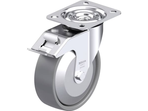 Blickle 946632 LE-PO 125KA-FI-ELS-FA Teräksinen kääntöpyörä Pyörän halkaisija: 125 mm Kantavuus (max.): 150 kg 1 kpl
