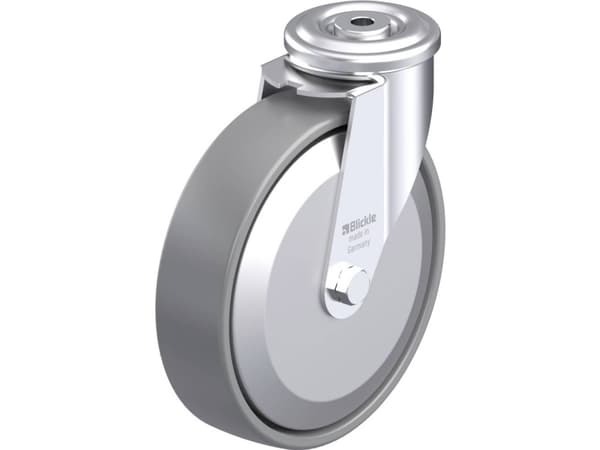 Blickle 946654 LER-PO 200G-ELS-FA Teräksinen kääntöpyörä Pyörän halkaisija: 200 mm Kantavuus (max.): 300 kg 1 kpl