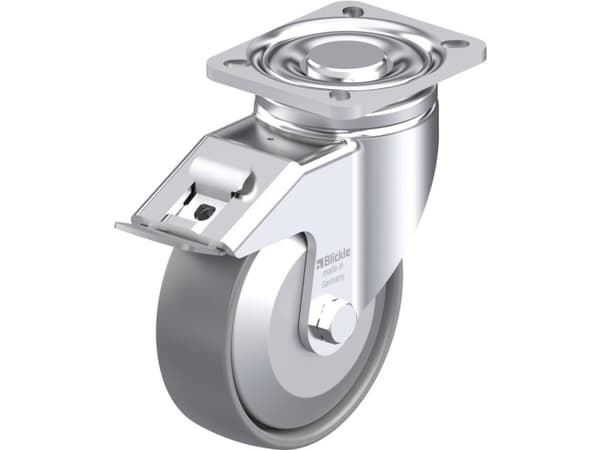 Blickle 946704 LH-PO 125G-1-FI-ELS-FA Teräksinen kääntöpyörä Pyörän halkaisija: 125 mm Kantavuus (max.): 300 kg 1 kpl