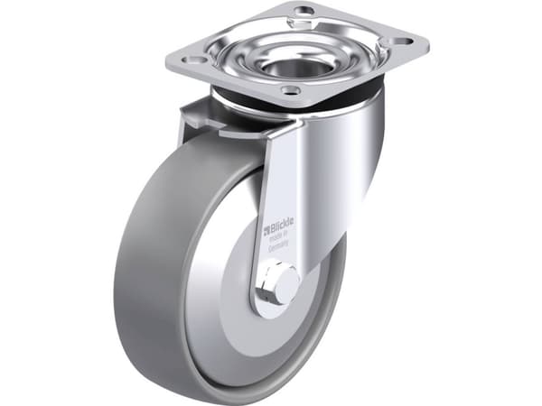 Blickle 946790 LK-PO 125G-1-ELS-FA Teräksinen kääntöpyörä Pyörän halkaisija: 125 mm Kantavuus (max.): 300 kg 1 kpl