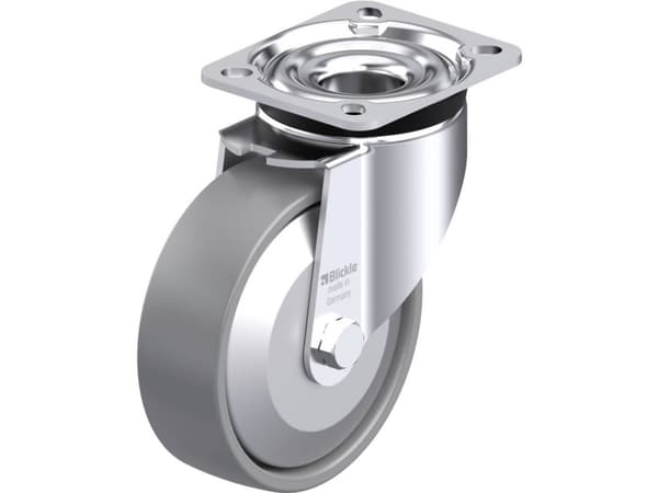 Blickle 946796 LK-PO 125KA-1-ELS-FA Teräksinen kääntöpyörä Pyörän halkaisija: 125 mm Kantavuus (max.): 300 kg 1 kpl