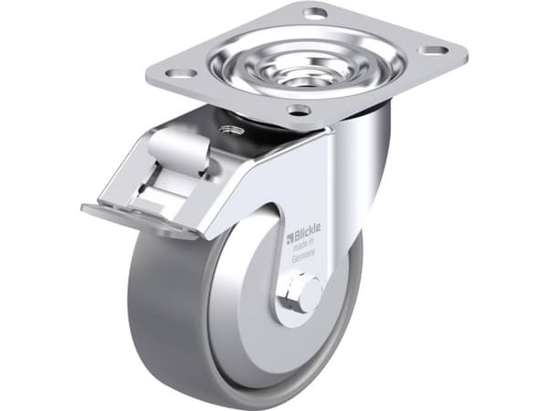 Blickle 946826 L-PO 100G-FI-ELS-FA Styrehjul i stål Hjuldiameter: 100 mm Bæreevne (maks.): 250 kg 1 stk