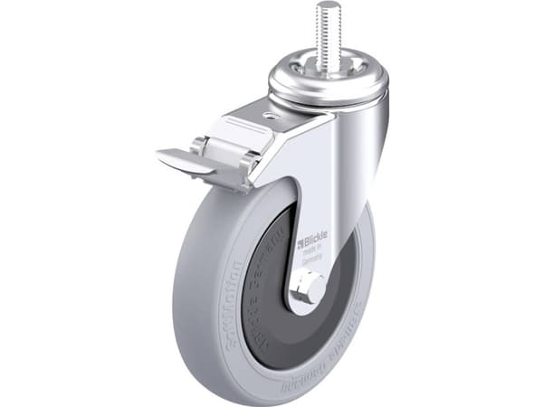 Blickle 952376 LKRA-POES 127KF-11-FI-SG-GS12 Laitepyörä Pyörän halkaisija: 125 mm Kantavuus (max.): 120 kg 1 kpl