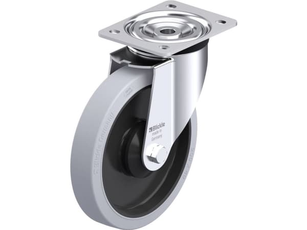 Blickle 960761 L-POEV 201XKA-SG Ohjauspyörä terästä Pyörän halkaisija: 200 mm Kantavuus (max.): 400 kg 1 kpl