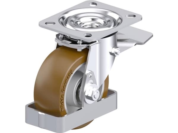 Blickle 939577 L-ALB 101K-ST-FS Teräksinen kääntöpyörä Pyörän halkaisija: 100 mm Kantavuus (max.): 250 kg 1 kpl