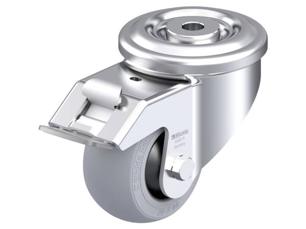 Blickle 946458 LKR-POES 80KF-FI-SG Teräksinen kääntöpyörä Pyörän halkaisija: 80 mm Kantavuus (max.): 110 kg 1 kpl
