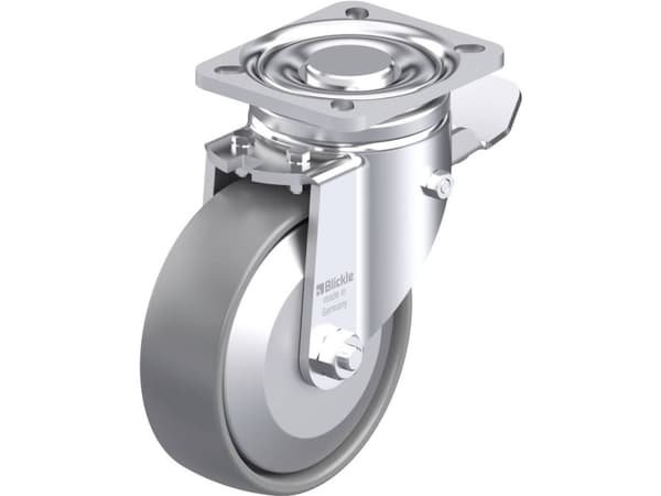 Blickle 946706 LH-PO 125G-1-ST-ELS-FA Teräksinen kääntöpyörä Pyörän halkaisija: 125 mm Kantavuus (max.): 300 kg 1 kpl