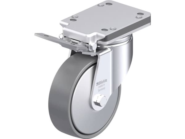 Blickle 946754 LH-PO 160K-IS-ELS-FA Teräksinen kääntöpyörä Pyörän halkaisija: 160 mm Kantavuus (max.): 450 kg 1 kpl