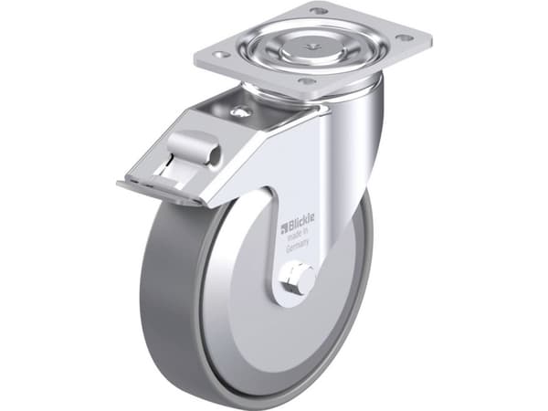 Blickle 946772 LH-PO 200K-FI-ELS-FA Teräksinen kääntöpyörä Pyörän halkaisija: 200 mm Kantavuus (max.): 600 kg 1 kpl