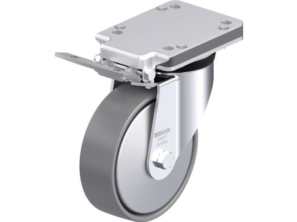 Blickle 946810 LK-PO 160G-IS-ELS-FA Teräksinen kääntöpyörä Pyörän halkaisija: 160 mm Kantavuus (max.): 450 kg 1 kpl