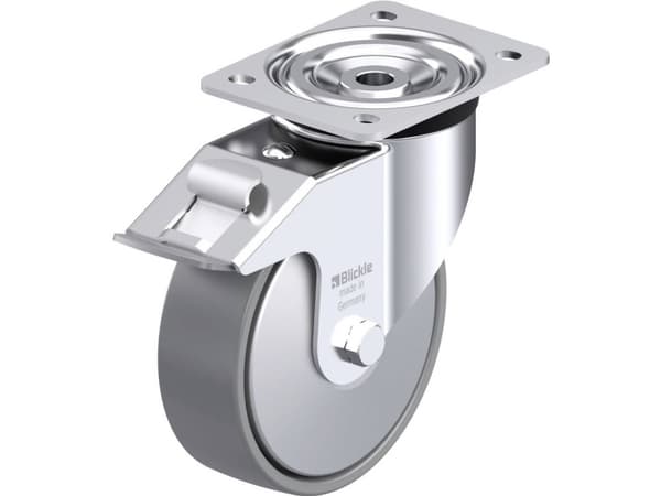 Blickle 946872 L-PO 160K-FI-ELS-FA Teräksinen kääntöpyörä Pyörän halkaisija: 160 mm Kantavuus (max.): 400 kg 1 kpl