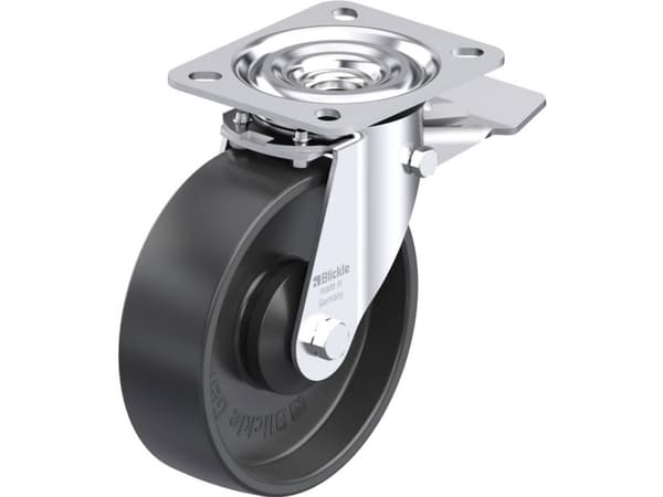 Blickle 952307 L-PP 125KA-ST Styrehjul i stål Hjuldiameter: 125 mm Bæreevne (maks.): 200 kg 1 stk