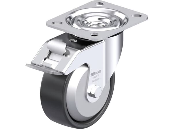 Blickle 953168 L-PP 100KA-FI-EL-FA Styrehjul i stål Hjuldiameter: 100 mm Bæreevne (maks.): 160 kg 1 stk